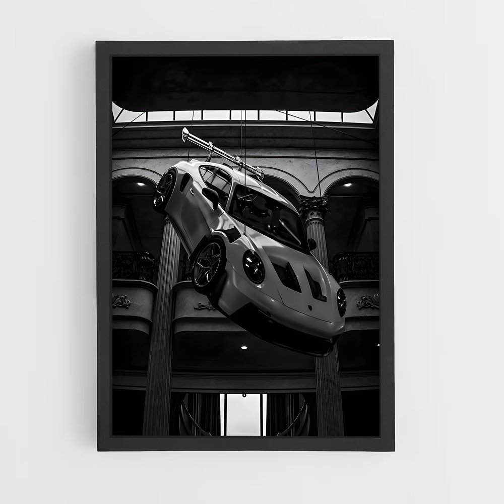 Poster Toupie de Piste – affiche Porsche (vue 2)